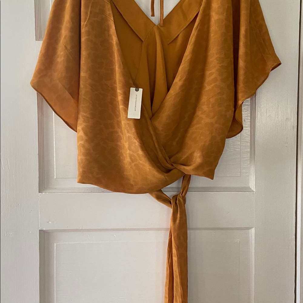Anthropologie Current Air wrap blouse size XL - Picture 6 of 6